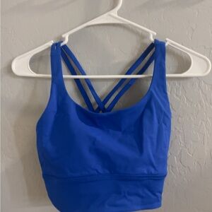 Lululemon Athletica Vibrant Blue Strappy Sports Bra
